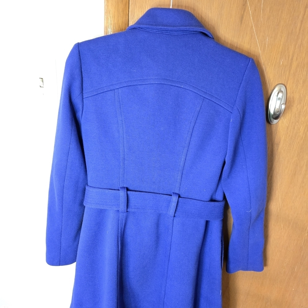 INC International Concepts Royal Blue Trench Coat Size XS. - Picture 6 of 6